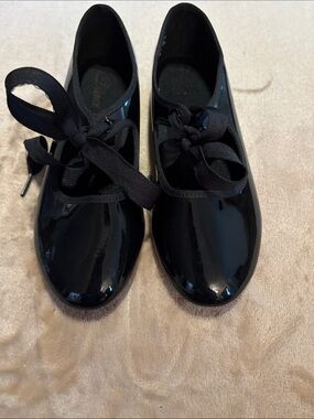 Dance Class Kids Tie Black Tap Shoes